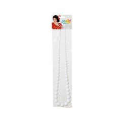 B/sol. collar sevillana 28cms blanco