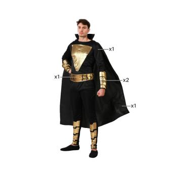 Disfraz heroe comic negro adulto