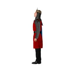 Disfraz rey medieval capa azul hombre adulto