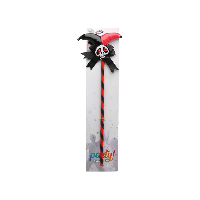 Accesorio fantasÍa varita arlequÍn rojo negro