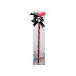 Accesorio fantasÍa varita arlequÍn rojo negro