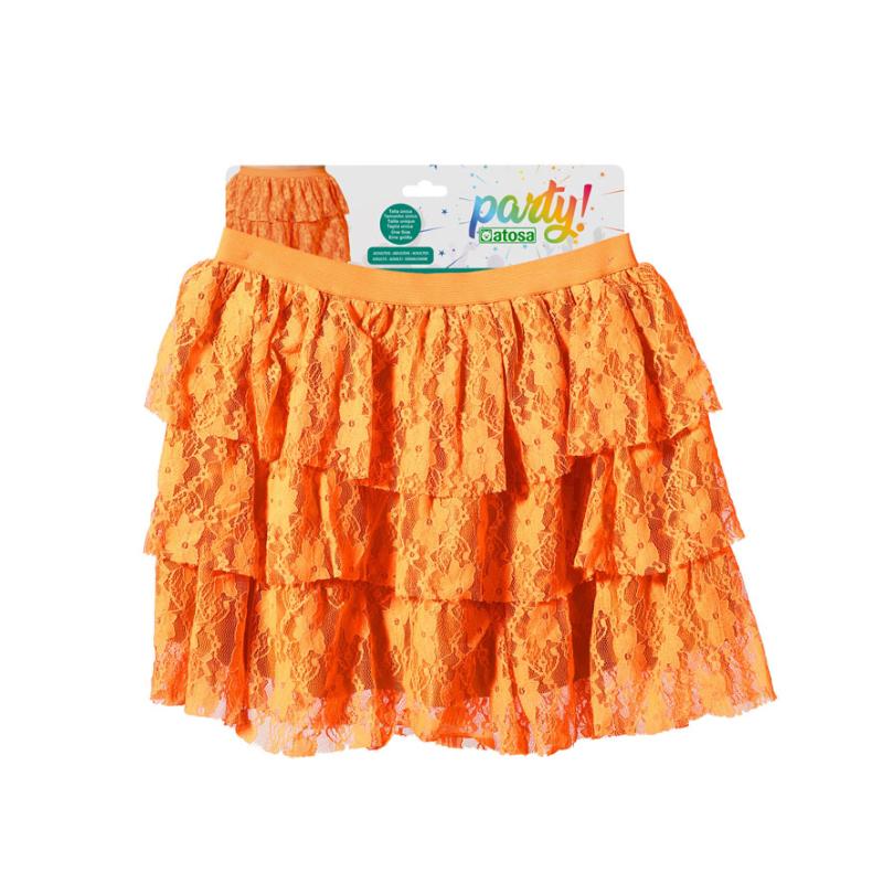 Falda naranja
