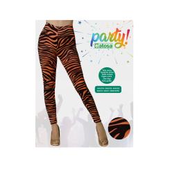 Leggings naranja y negro