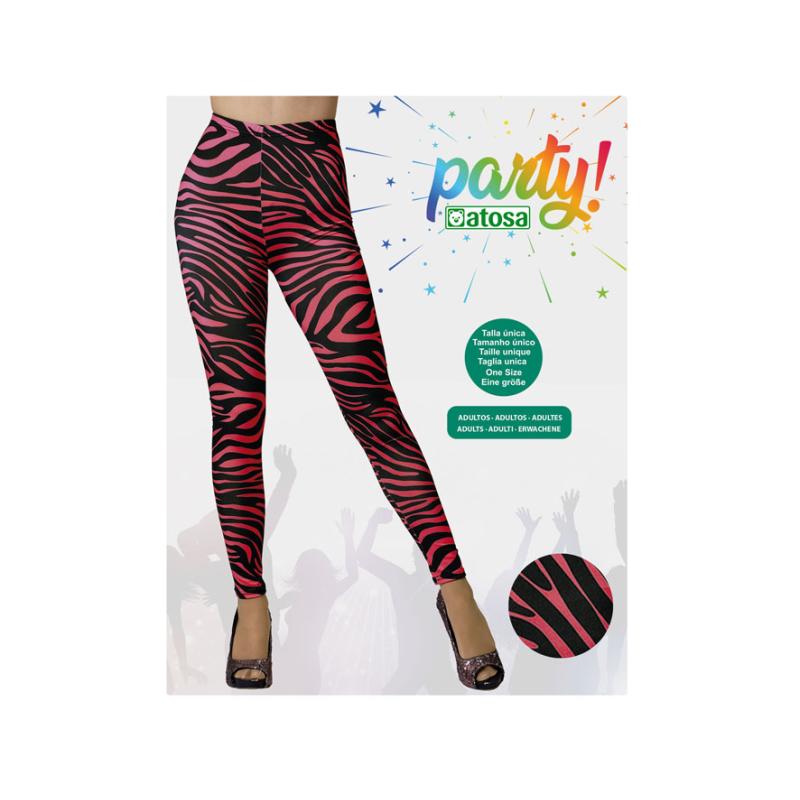 Leggings rosa y negro