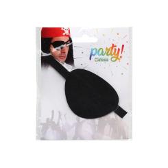 Parche pirata negro carnaval hombre adulto