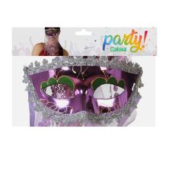 B/sol. antifaz con velo morado