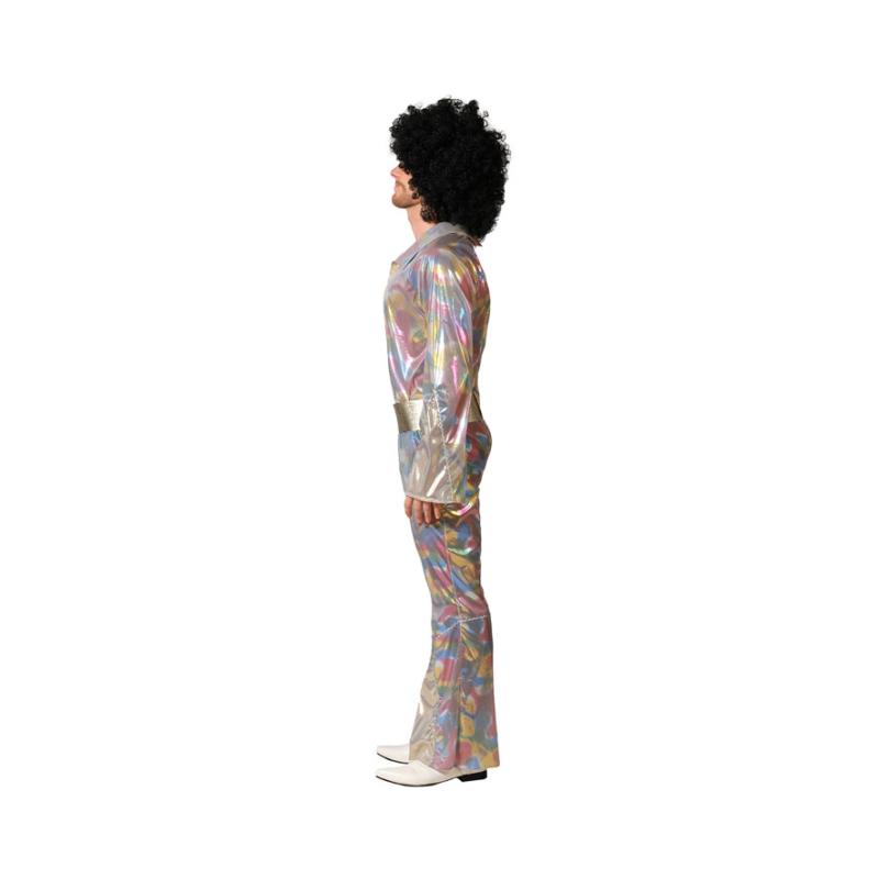 Disfraz disco hombre adulto multicolor con cinturÓn