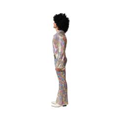 Disfraz disco hombre adulto multicolor con cinturÓn
