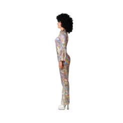 Disfraz disco mujer adulto multicolor con cinturÓn