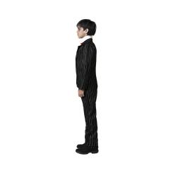 Disfraz fantasma negro con corbata niÑo