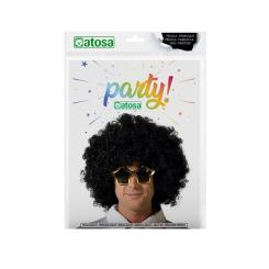 B/cart. peluca afro morena