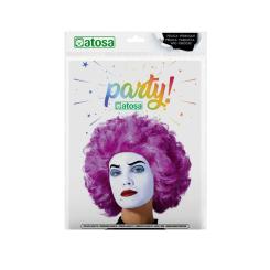 B/cart. peluca morado
