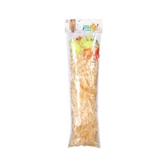 Falda 41 cm hawaiana beige larga