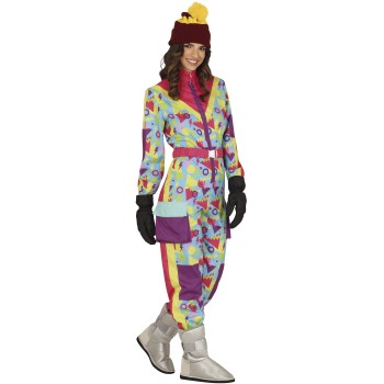 Disfraz de Esquiadora 80s Retro Skier para mujer