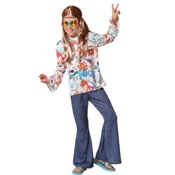 Disfraz hippie niÑo multicolor infantil