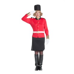 Disfraz de Guardia ingles con bandera sorpresa para Hombre