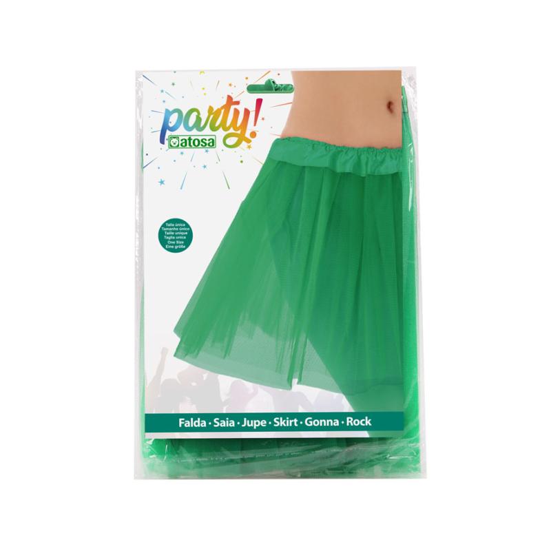 Falda tul verde