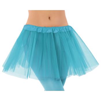 Falda tul azul turquesa