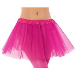 Falda tul fucsia