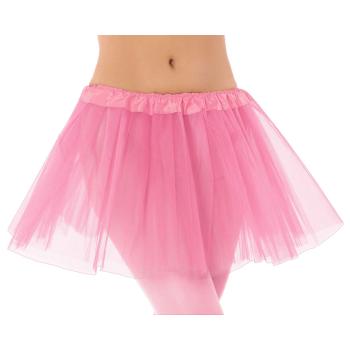 Falda tul rosa