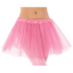 Falda tul rosa