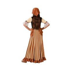 Disfraz mesonera marrÓn vestido con diadema niÑa