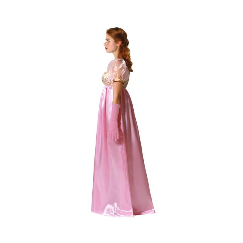 Disfraz dama inglesa vestido rosa mujer adulto