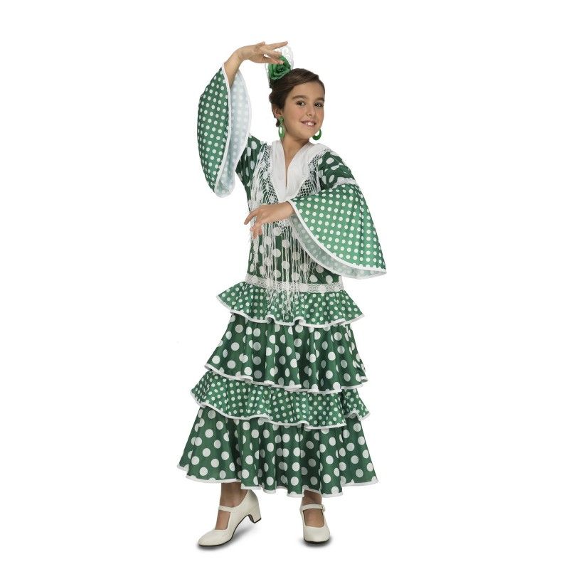 Disfraz de Flamenca Giralda  para niña-OFERTA