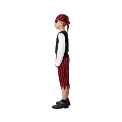 Disfraz pirata rojo negro niÑo infantil