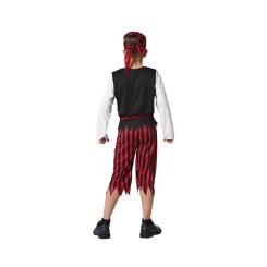 Disfraz pirata rojo negro niÑo infantil