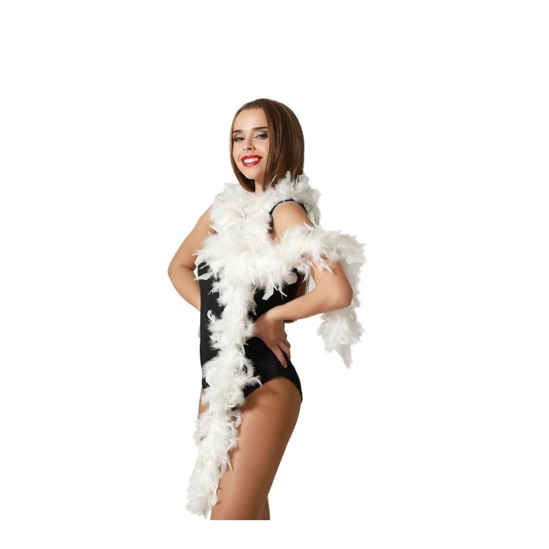 Boa de plumas blanca 45 g