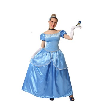 Disfraz de Princesa Azul Claro Mujer