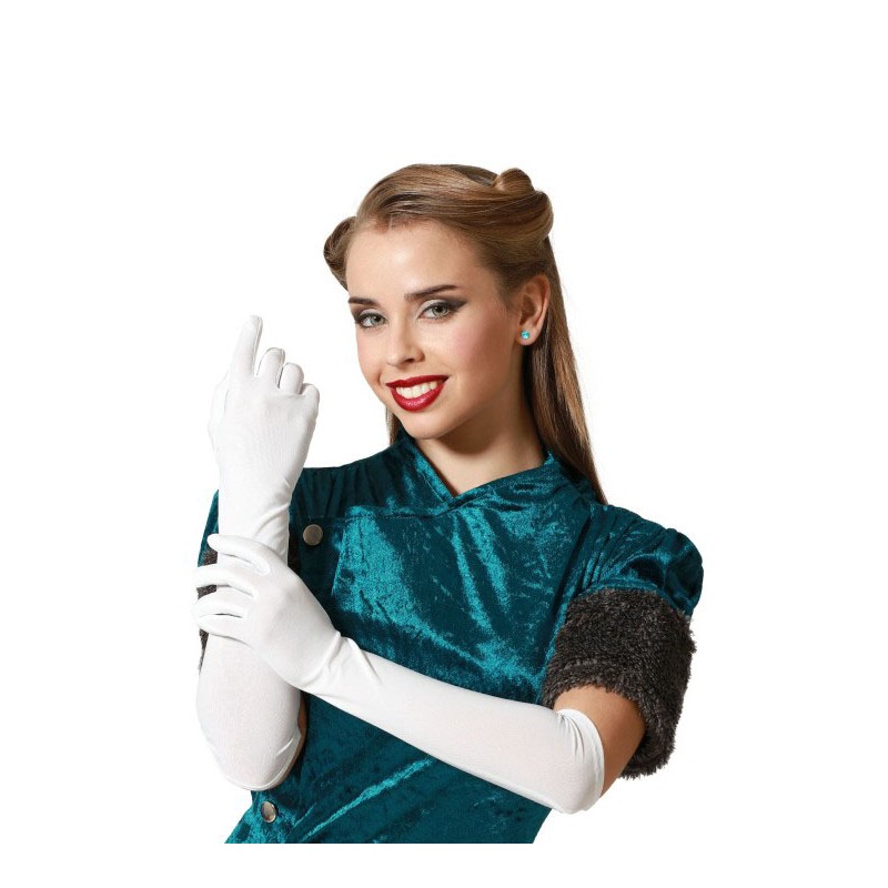 Guantes Blancos de 40 cm