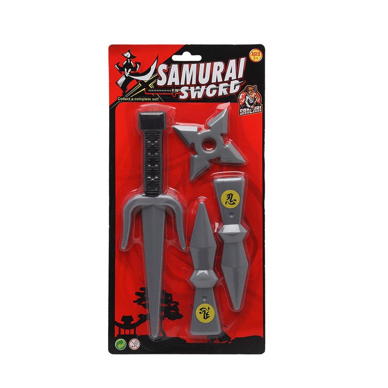 Espadas ninja cortas de juguete 34 cm para infantiles y carnaval