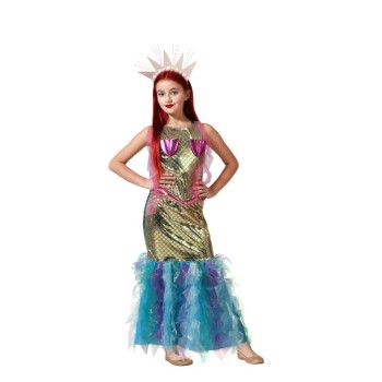 Disfraz de Sirena Vestido multicolor para Niña