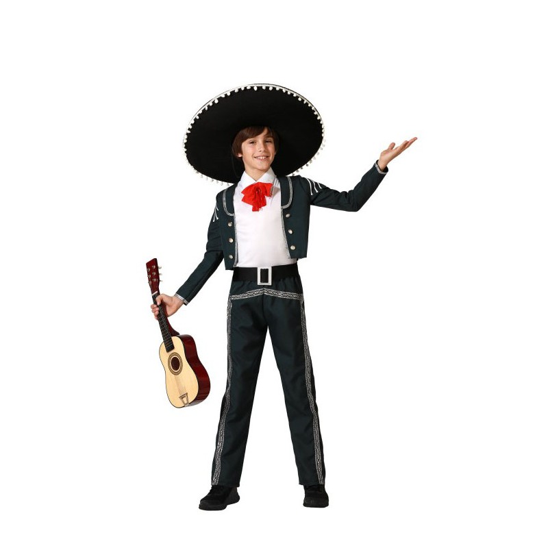Disfraz de Mariachi Traje Negro para Niño