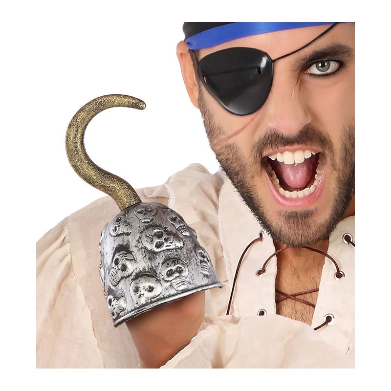 Garfio Pirata Plateado