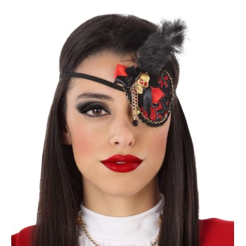 Parche Pirata Rojo de Mujer