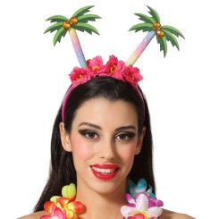 Diadema Hawaiana Palmeras Flores