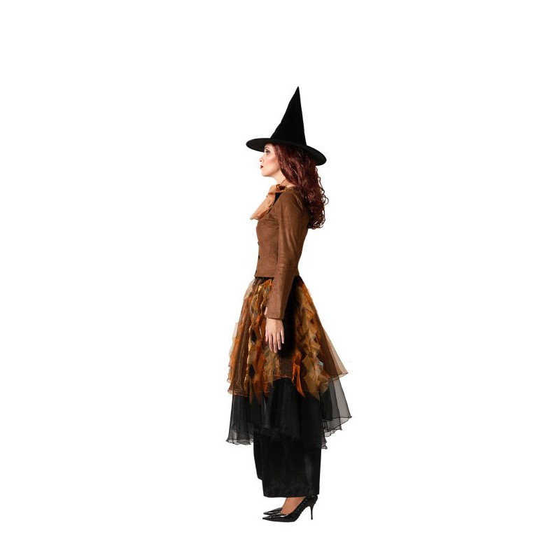 Disfraz de Bruja Marrón Vestido para Mujer