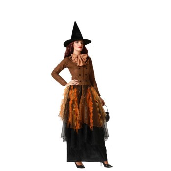 Disfraz de Bruja Marrón Vestido para Mujer