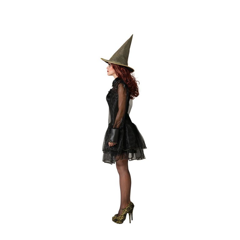 Disfraz Bruja Vestido Negro con Sombrero para...