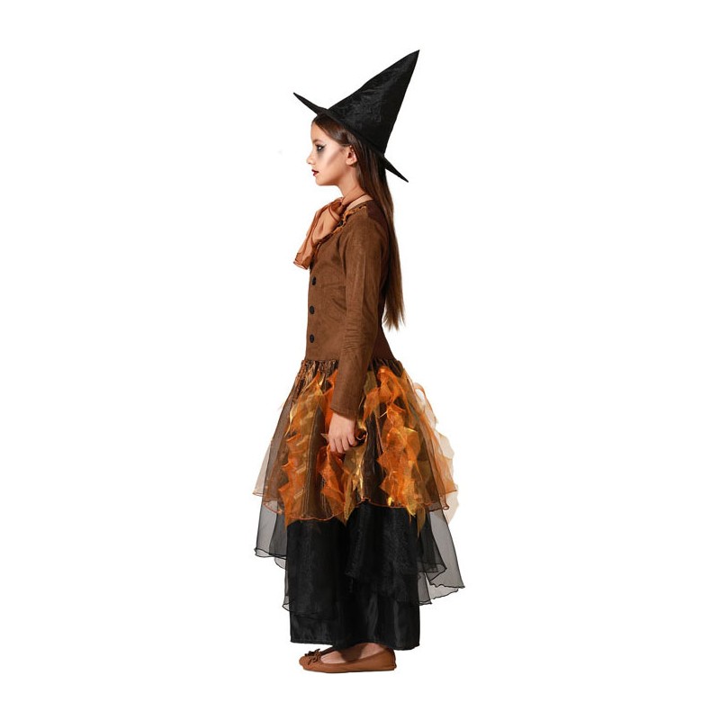 Disfraz de Bruja Vestido Marrón con Sombrero...