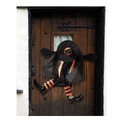 Bruja Colgante Puerta Halloween