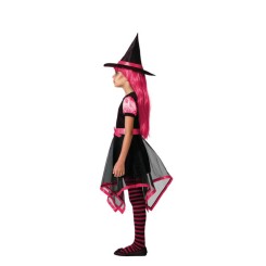 Disfraz de Bruja Rosa Picos para Niña