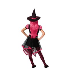 Disfraz de Bruja Rosa Picos para Niña