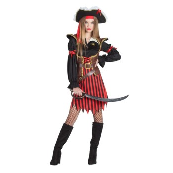 Disfraz de Pirata rayas para Mujer-OFERTA