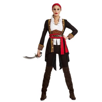 Disfraz de Pirata Casaca Negra para Mujer-OFERTA