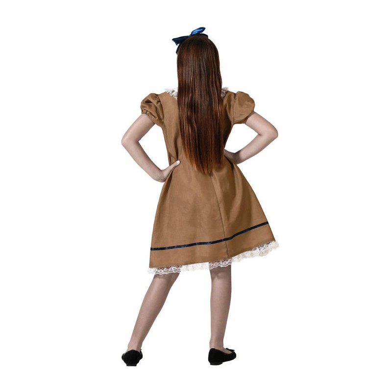 Disfraz de Muñeca Vestido Marrón para Niña