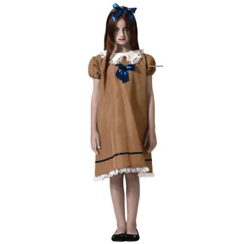 Disfraz de Muñeca Vestido Marrón para Niña